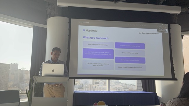 A slide titled What you proposed during a Hyperflex and Elastic presentation.