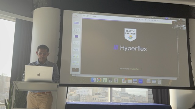 A Hyperflex deck cover slide with Elastic partner branding.
